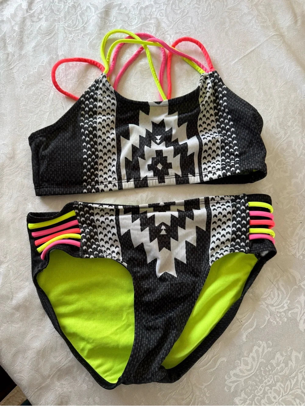 Justice 2 piece bathing suit size 12